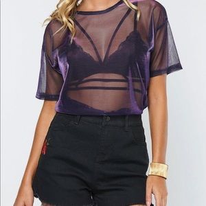 See-through Mesh Top